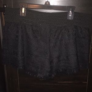 Black Boho Shorts